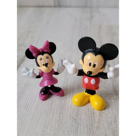 Mickey Minnie Mouse couple set toy figure - Picture 1 of 6